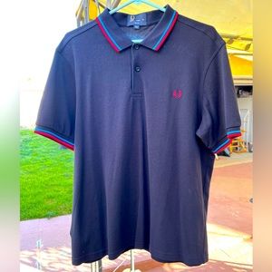 Fred Perry Twin Tipped Shirt Men’s Short Sleeve gently worn size XL (slim fit)